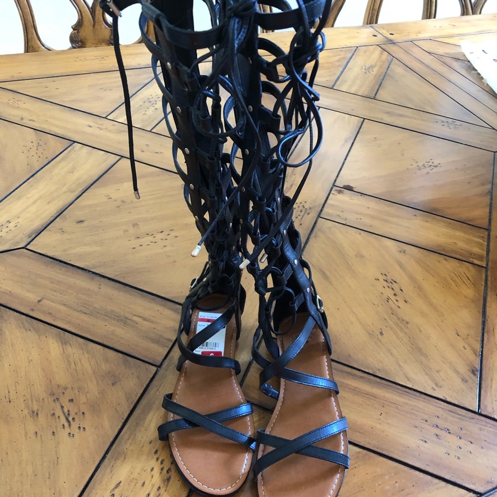 Vince Camuto Black Gladiator Shoes NWT